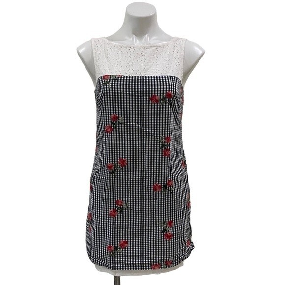 Karl Lagerfeld Dresses & Skirts - Karl Lagerfeld PARIS sundress SMALL 4 - floral - summer - gingham print - MULTI